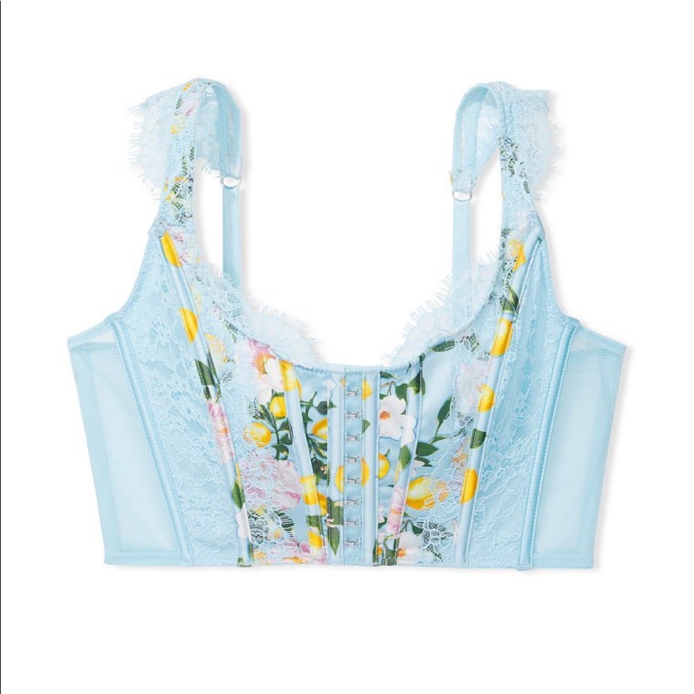 Unlined Lace-Up Corset Top